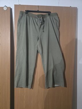 Maurices Olive Green Wide Leg Drawstring Pants